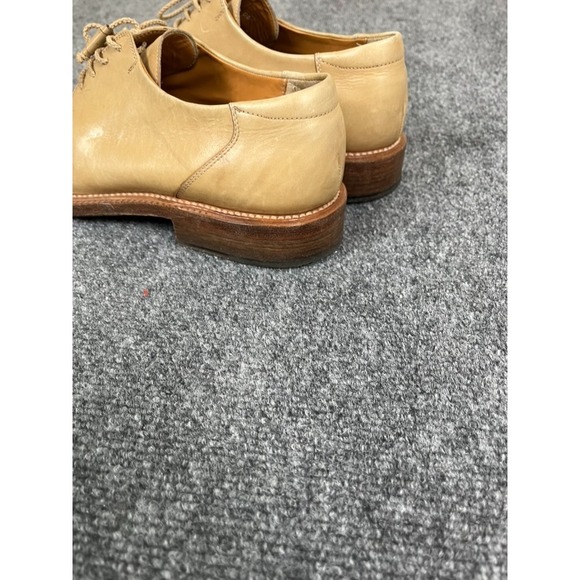 Fatte A Mano Per Musto Italy Oxford Yellow Light Khaki Long Dress Shoes‎ Sz 12 main image 12